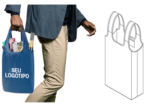 Nifty - Sacos de compras reutilizáveis personalizados Nifty - Sacos de compras reutilizáveis personalizados