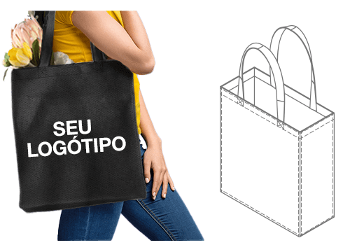 Porta - Sacos rígidos promocionais com logo Porta - Sacos rígidos promocionais com logo