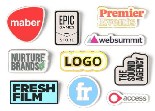 Crachá de esmalte - Pins Esmaltados promocionais com logo