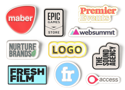 Crachá de esmalte - Pins Esmaltados promocionais com logo Crachá de esmalte - Pins Esmaltados promocionais com logo