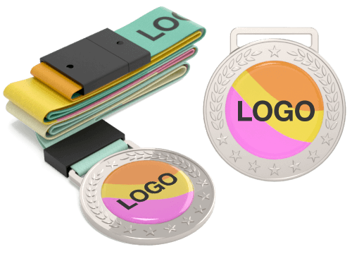 Podium - Medalhas promocionais com logo