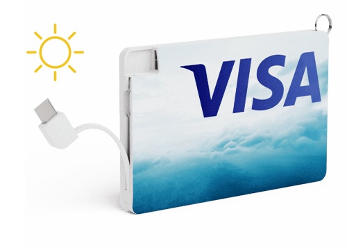 Solar Card - Powerbank Solar Personalizado Solar Card - Powerbank Solar Personalizado