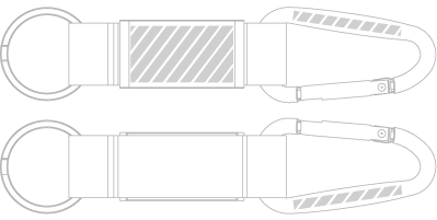 Porta-chaves Serigrafia