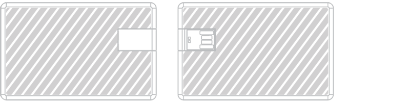 Cartão USB Serigrafia