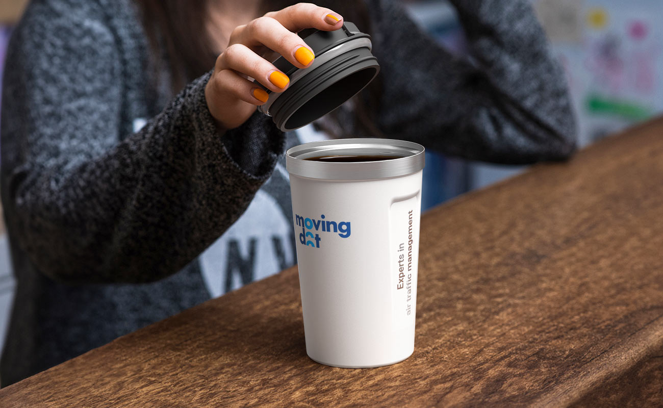 Aroma - Copo Personalizado com Isolamento de Aço Inoxidável gallery thumbnail