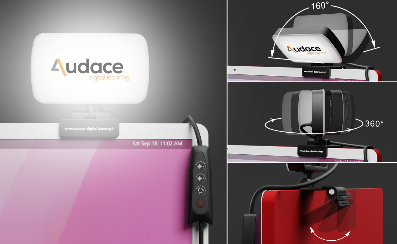 Aura - Kits de iluminação para videoconferências personalizados