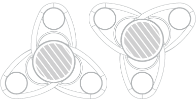 Fidget Spinner Serigrafia