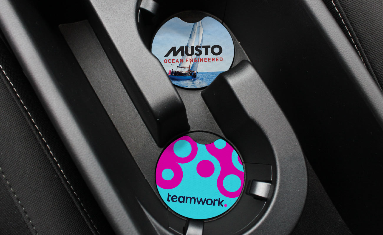 CarCoaster - Bases para copos com logótipo gallery thumbnail