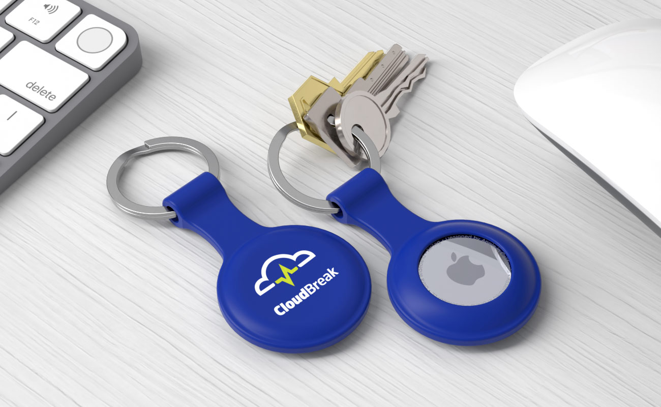 Cradle - Porta-chaves AirTag com logótipo gallery thumbnail