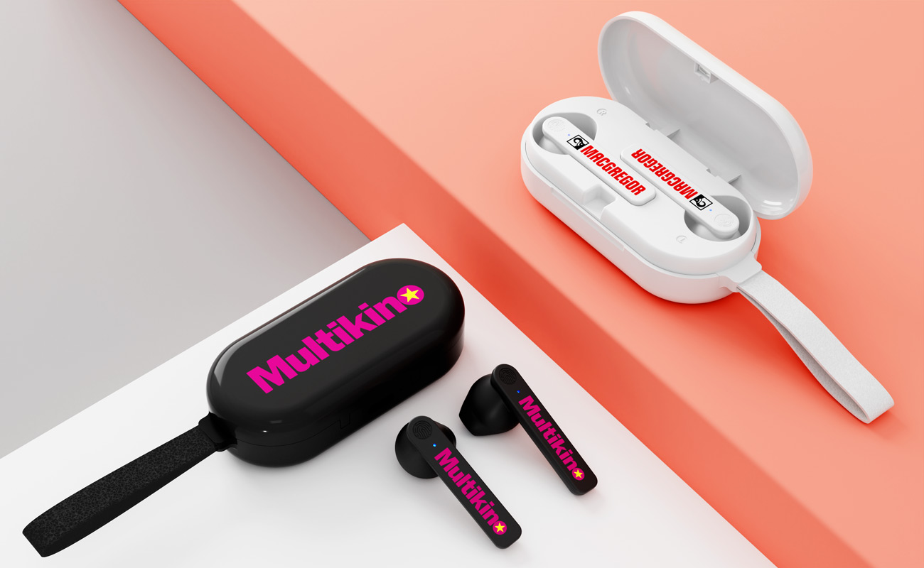 Duet - Auriculares personalizados com caixa de carregamento gallery thumbnail