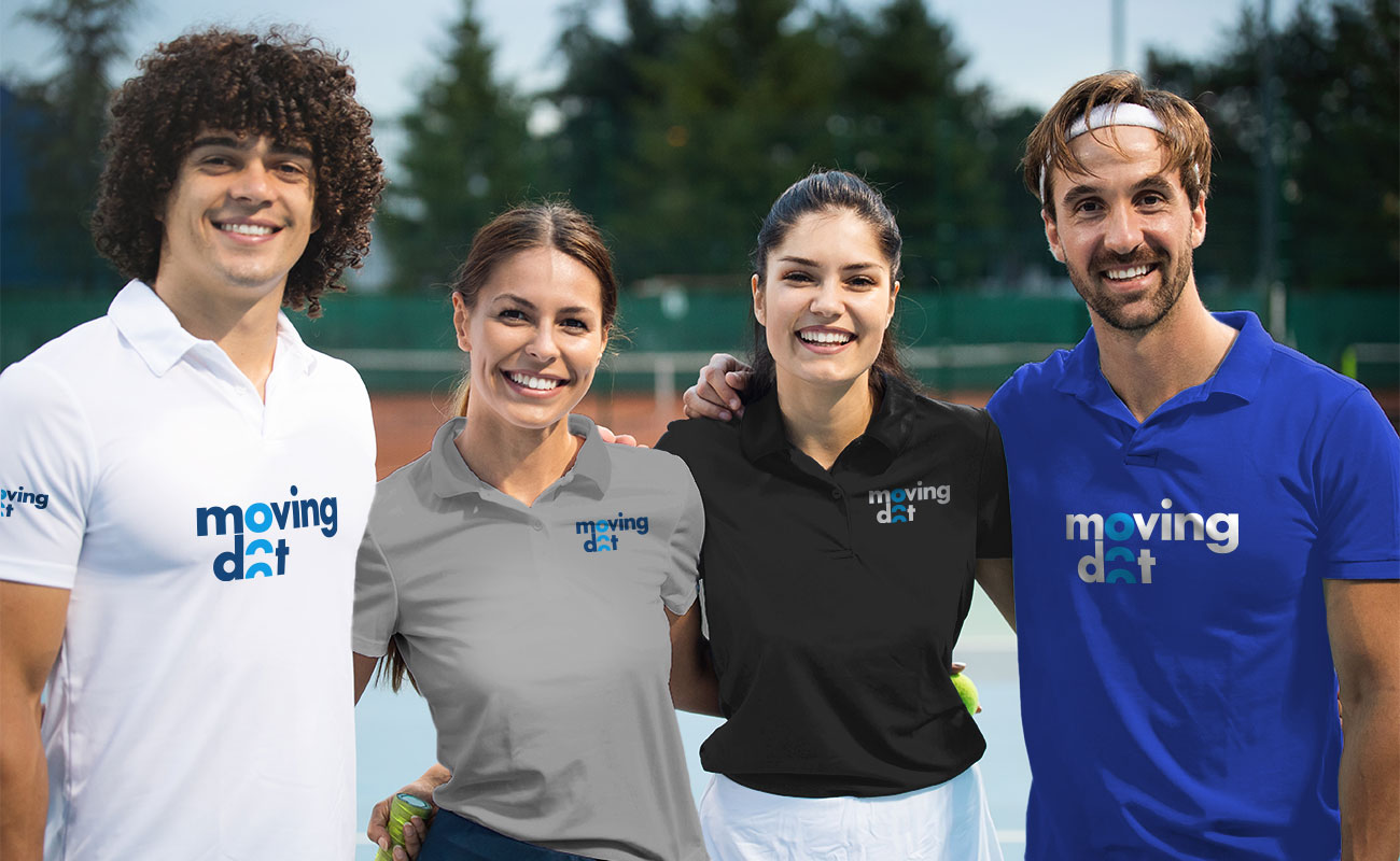 Dune - Camisas pólo de desempenho personalizados gallery thumbnail