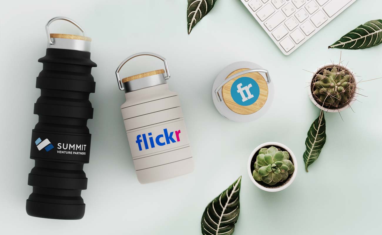 Flexi - Garrafas de água rebatíveis de marca gallery thumbnail