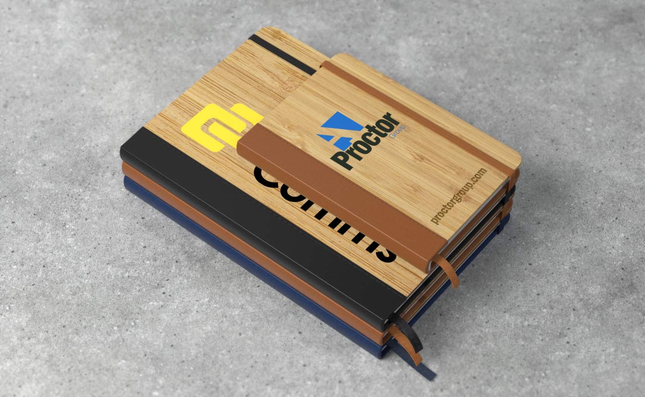 Grove - Cadernos de bambu promocionais com logótipo gallery thumbnail