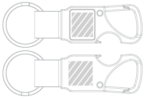 Porta-chaves Serigrafia