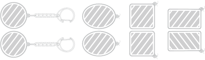 Porta-chaves Serigrafia