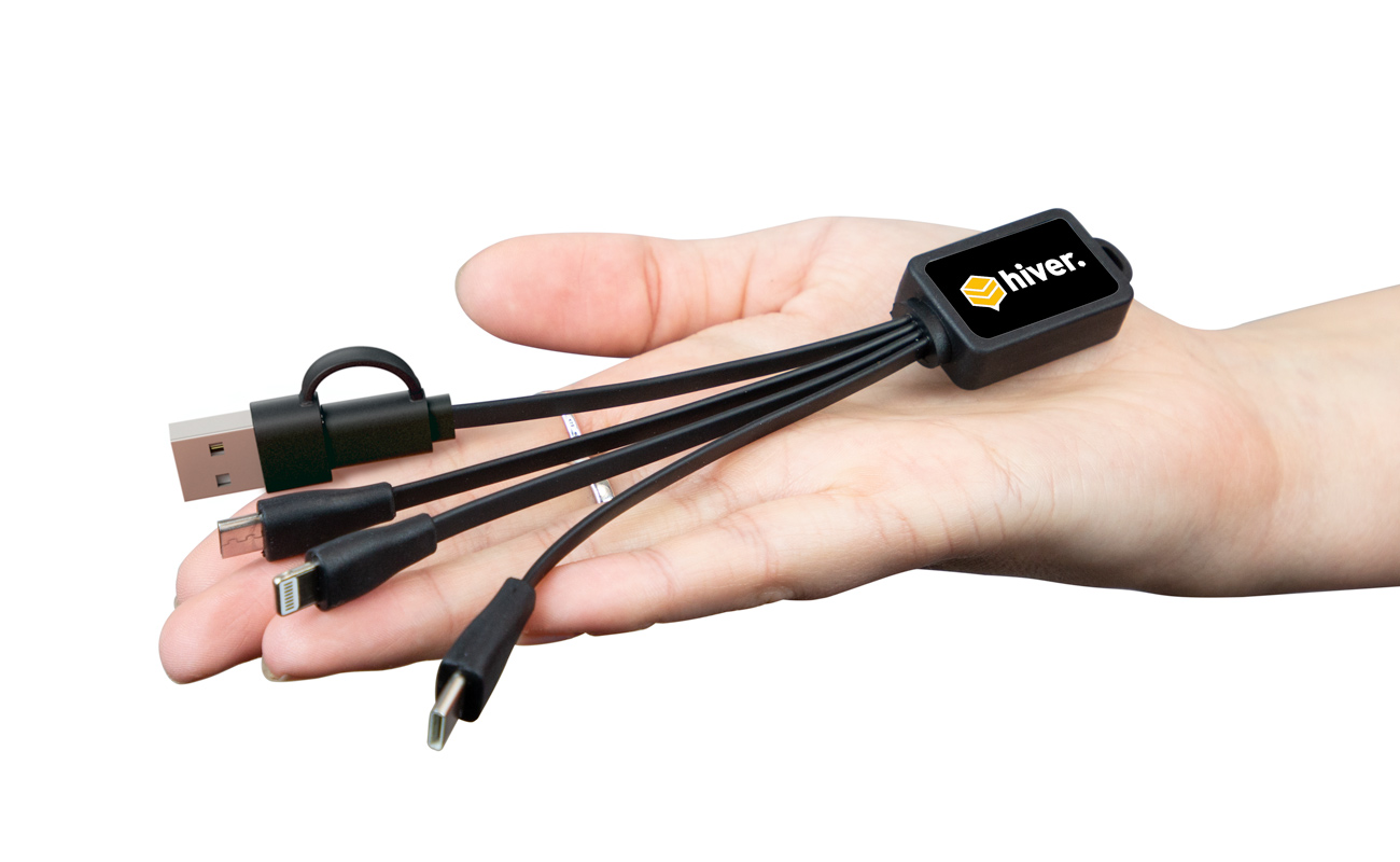 Multi - Cabo USB Octopus Cabo USB com Logo gallery thumbnail