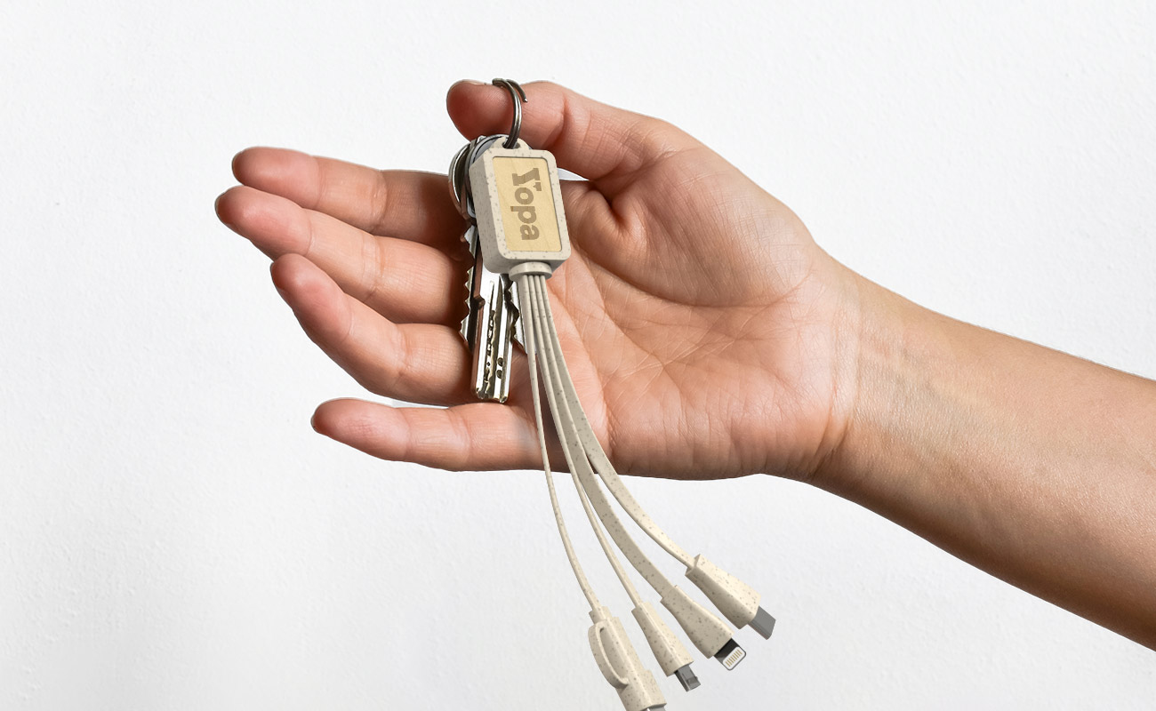 Multi Wood - USB Triplo Cabo Promocional gallery thumbnail