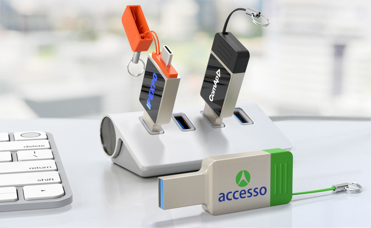 Neon - Pen USB-C Personalizada gallery thumbnail