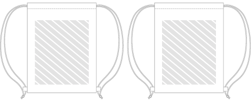 Saco com Cord&atilde;o Impressão Fotográfica