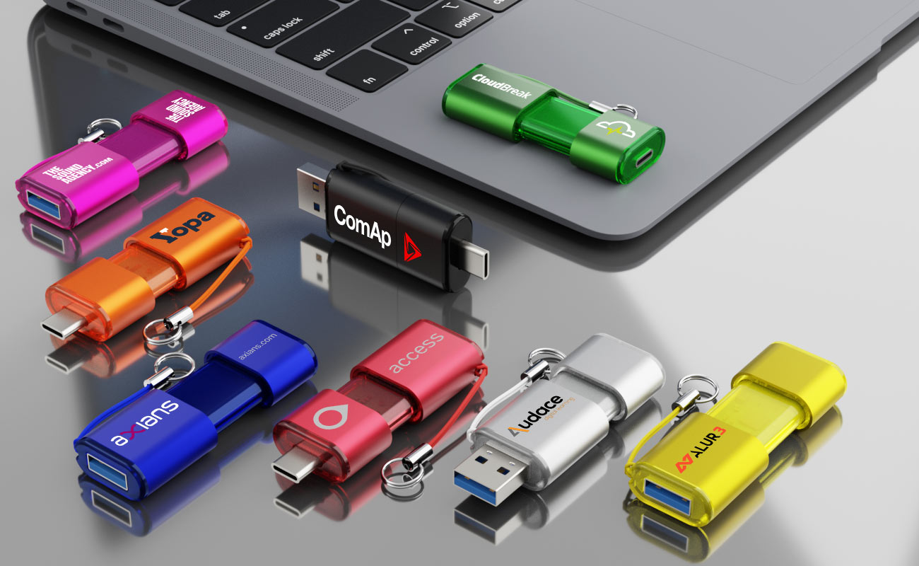 Shift - Pens com USB-C Personalizadas