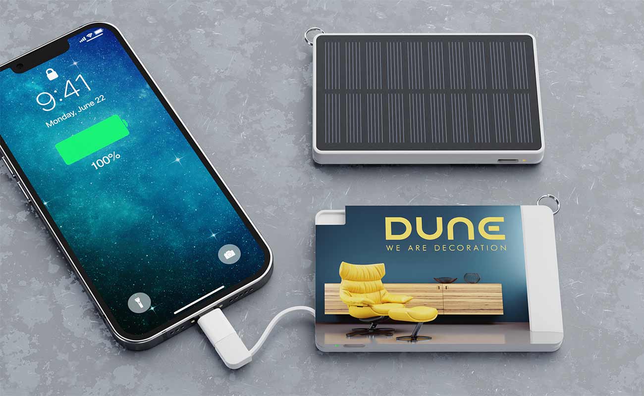 Solar Card - Power Bank solar personalizado
