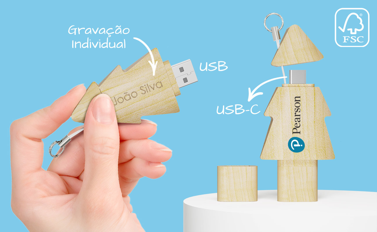 Tree Duo - Brindes USB Tree Duo - Brindes USB