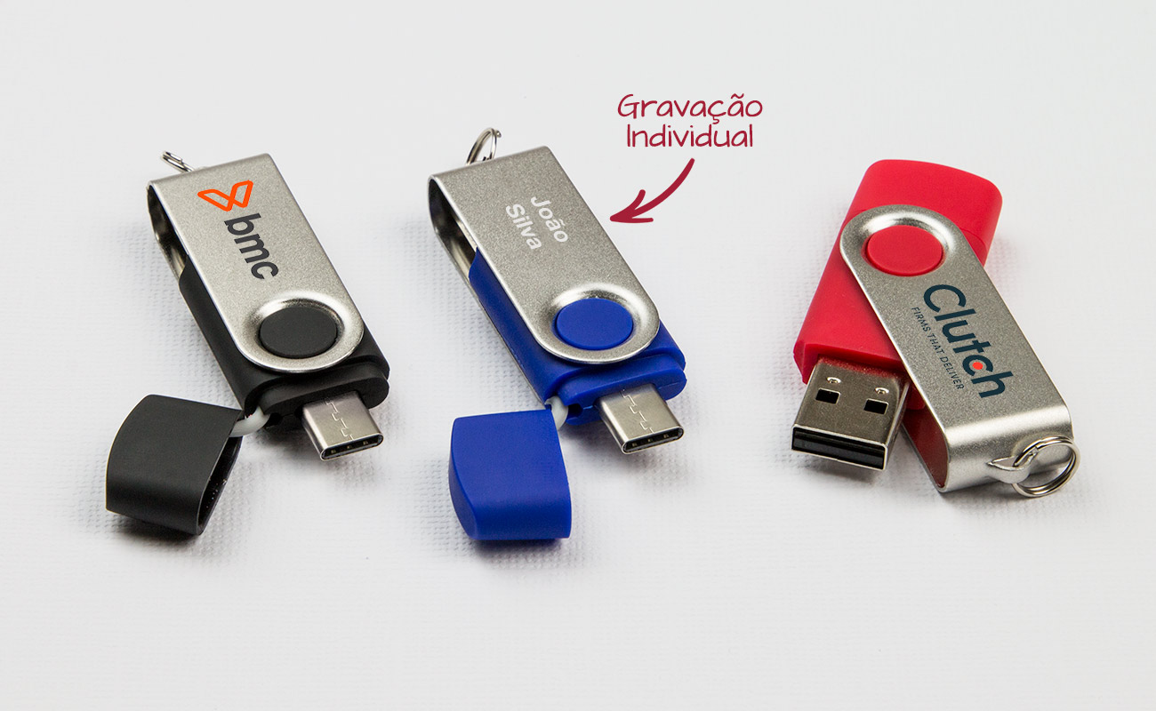 Twister Go - Pens com USB-C Personalizadas