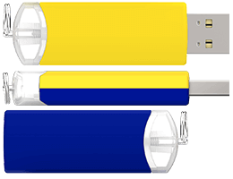 É possível a utilização de cores híbridas. Escolha 2 cores standard diferentes para peças distintas.